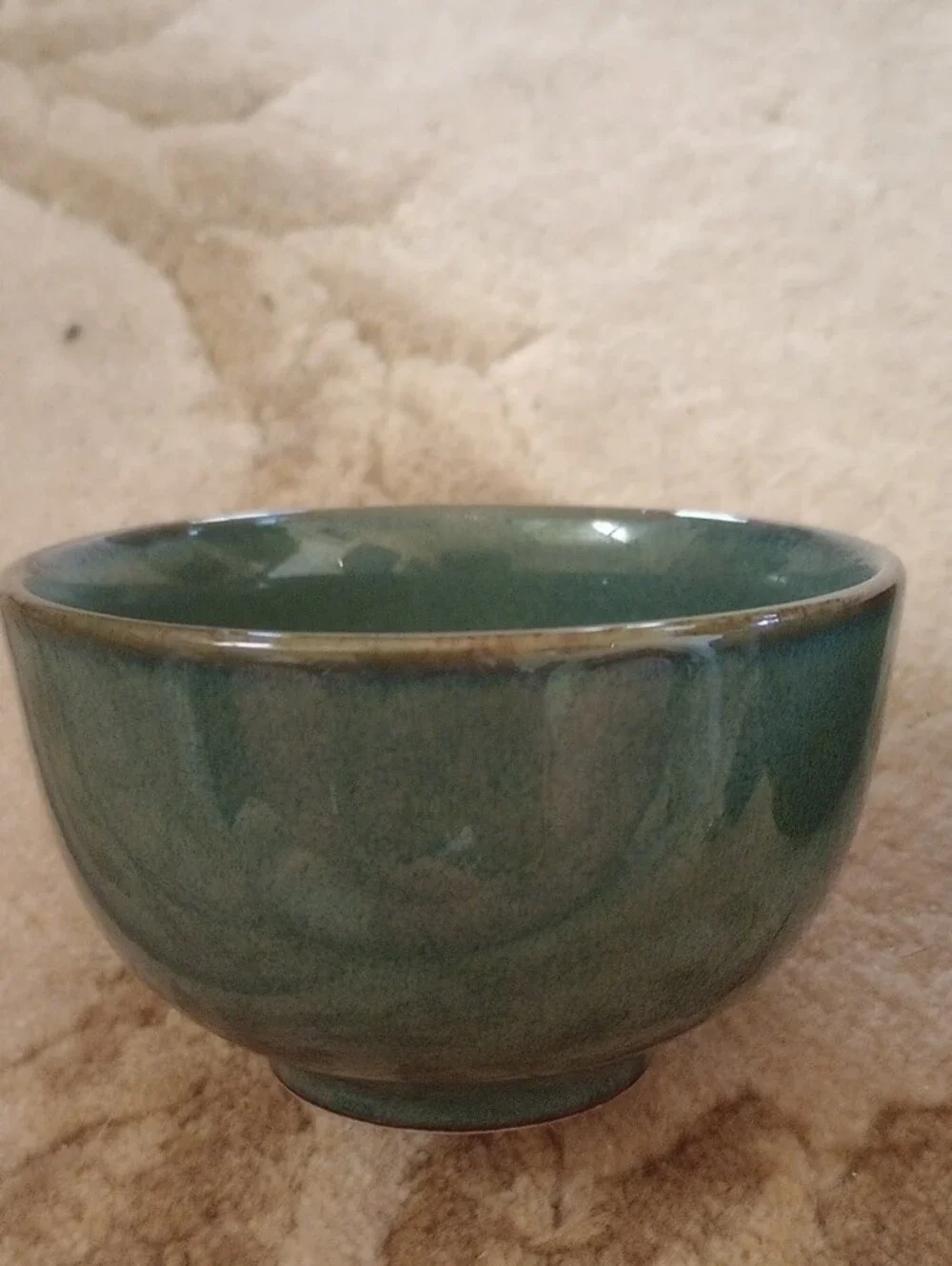 🇺🇸PIER 1 Deep Green Ceramic Accent Bowls For Dips, Sauce, Soup
